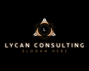 Elegant Pyramid Triangle logo design