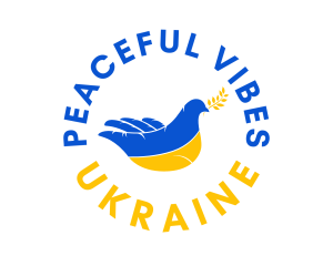 Ukraine Peace Solidarity logo design