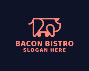 Pig Pork Meat logo