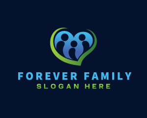 Heart Family Community logo design