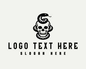 Skeleton Skull Serpent logo