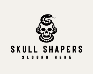 Skeleton Skull Serpent logo