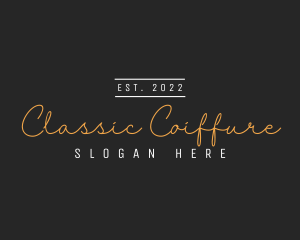 Classic Signature Wordmark logo design