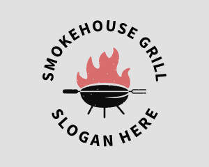 Fire Grill Barbecue logo design