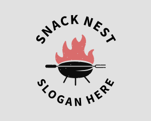 Fire Grill Barbecue logo design