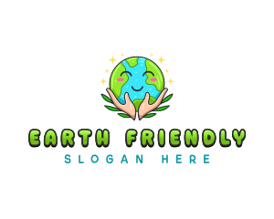 Happy Earth Nature logo design