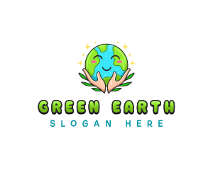 Happy Earth Nature logo design