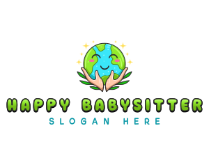 Happy Earth Nature logo design