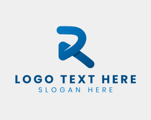Media Startup Advertising Letter R logo
