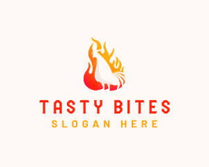 Roasted Chicken Flame Logo