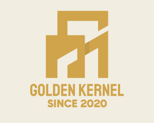 Golden Property Building logo design