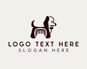 Dog Pup Grooming logo