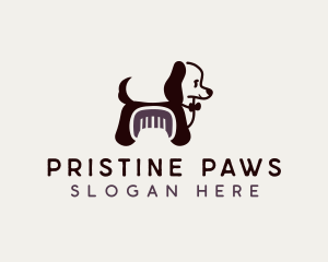 Dog Pup Grooming logo