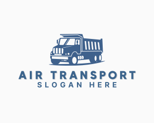 Dump Truck Transportation Vehicle logo design