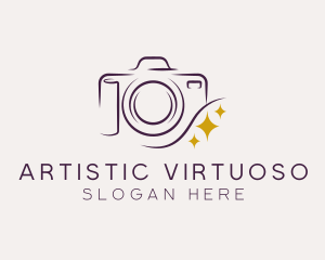 Camera Lens Photography logo design