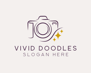 Camera Lens Photography logo design