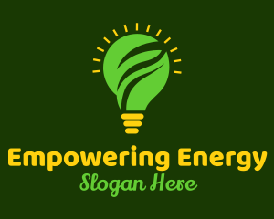 Renewable Energy Bulb logo design