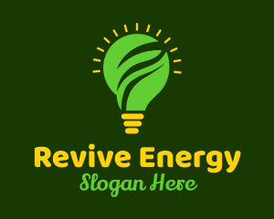 Renewable Energy Bulb logo design