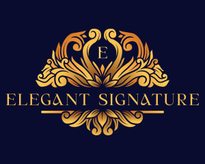 Premium Ornamental Crest logo design