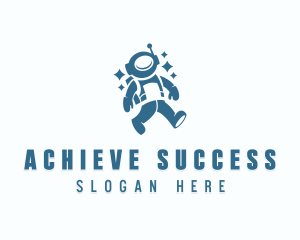 Coaching Career Astronaut logo design