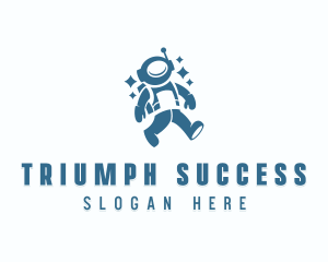 Coaching Career Astronaut logo design