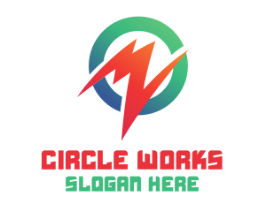 Modern Round Spark logo