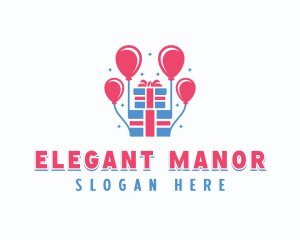 Gift Balloon Party Logo