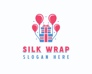 Gift Balloon Party logo design