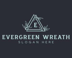 Organic Gardening Wreath logo design