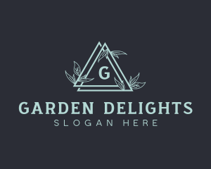 Organic Gardening Wreath logo design