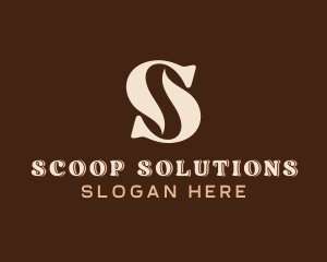 Coffee Bean Espresso Letter S logo design