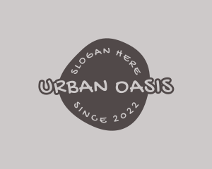 Brown Funky Urban logo design