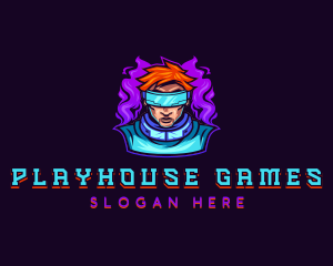 Cyberpunk Vape Gaming logo design