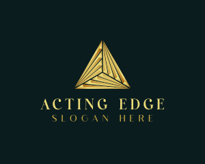 Elegant Luxe Pyramid logo design