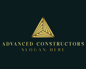 Elegant Luxe Pyramid logo design