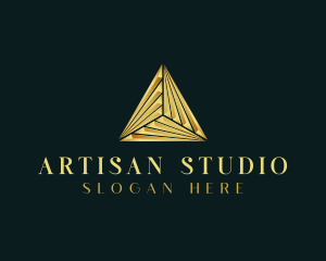 Elegant Luxe Pyramid logo design