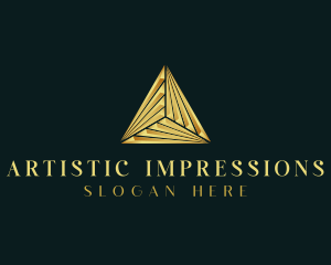 Elegant Luxe Pyramid logo design