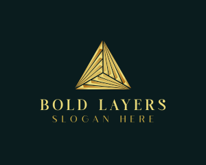 Elegant Luxe Pyramid logo design