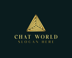 Elegant Luxe Pyramid logo design