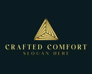 Elegant Luxe Pyramid logo design