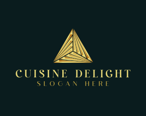 Elegant Luxe Pyramid logo design