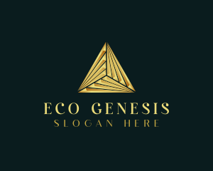 Elegant Luxe Pyramid logo design