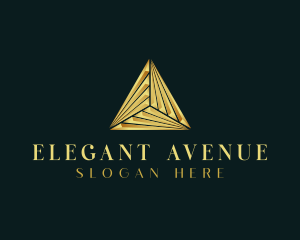 Elegant Luxe Pyramid logo design