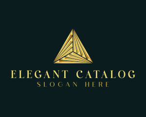 Elegant Luxe Pyramid logo design