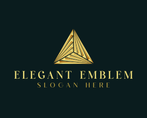 Elegant Luxe Pyramid logo design