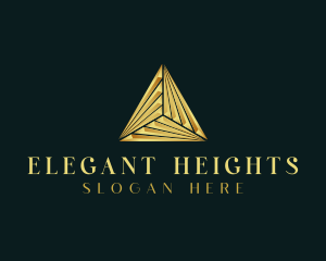 Elegant Luxe Pyramid logo design