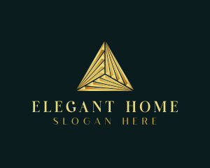 Elegant Luxe Pyramid logo design