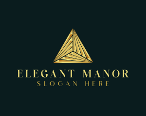 Elegant Luxe Pyramid logo design