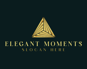 Elegant Luxe Pyramid logo design