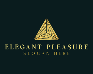 Elegant Luxe Pyramid logo design